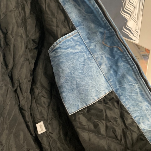 Stussy Denim Zip Down Jacket - Picture 7 of 9